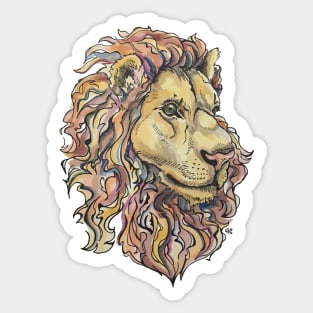 Brave Lion Sticker